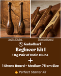 Beginner Kit 1 - Indian Clubs + Shena Board